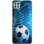 Samsung Galaxy A22 5G Transparent Mobilskal Fotboll