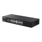 Tenda Switch Ethernet 16 Ports, Switch Gigabit 10/100/1000 Mbps, Plug & Play, Auto MDI/MDIX, Format Bureau, Boitier Métal pour Maison ou Petite Entreprise(TEG1016D)