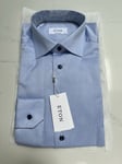 ETON Light blue Signature Twill Shirt - Contrast Collar/cuff - Medium 15.5” BNWT