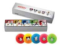 Volvik Disney Coffret Cadeau 5 Boules Rouge/Bleu/Vert/Jaune/Rose Taille Unique