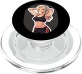 Tenue de sport pour fille blonde style manga PopSockets PopGrip pour MagSafe