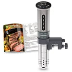 KitchenBoss Sous Vide Cooker Ultra-Quiet Immersion-Circulator: Stainless Steel | G310 Silver Machine Brushless DC Motor |1100 Watts | IPX7 Waterproof