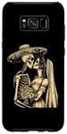 Coque pour Galaxy S8+ Day Dead Squelette Mariage Couple Mari Femme Dia de