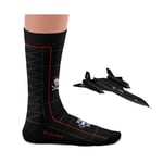 Blackbird Socks Plane Inspired by USAF SR-71 Blackbird Mens Ladies