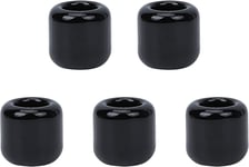 AHANDMAKER 5 Pcs Ceramic Chime Candle Holder Set, Black Ritual Spell Candle for