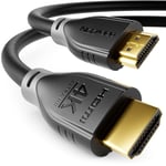 Cable Hdmi 5M 4K@60Hz 2K@165Hz Avec Arc Ethernet Uhd Hdr 3D 18Gbps Cable Hdmi Pour Barre De Son Televiseur Blu-Ray Beamer Ordinateur Portable Tv Ps4 Ps5 Console Pcmoniteur-Noir Gris