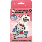 Hello Kitty & Friends Hello Kitty Diamantmålning m. Nyckelring