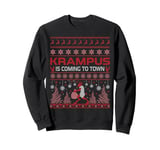 Krampus Is Coming To Town Christmas Ugly Christmas Sweatshirt