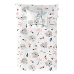 COOL KIDS Wild and Free Housse de Couette réversible pour lit de 80/90 cm (150 x 220 cm)