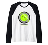 LNOE Last Night On Earth Green Record Art Raglan Baseball Tee