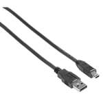 HAMA USB 2.0 Kabel USB A / Mini-B - 1.8 m - Sort