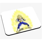 Tapis de souris Dragon ball super vegeta super saiyan cheveux blond aura de