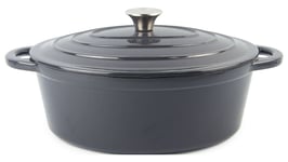 Cocotte ovale en fonte émaillée 5 litres NOVA