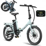 Fafrees F20 Lasting Green E-Bike Folding 20 Inch med batteri 36V 18,2A, 250W 25 km/h SHIMANO 7