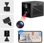 Camera Espion, Communication Bidirectionnelle Mini Camera Espion sans Fil, Double WiFi et Non-WiFi Mini Camera, 2K & 140° Grand Angle avec Vision Nocturne & Détection de Mouvement PIR