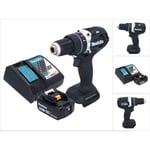 Dhp 484 RT1B Perceuse-visseuse à percussion sans fil 18 v 54 Nm Brushless noir + 1x batterie 5,0 Ah + chargeur - Makita