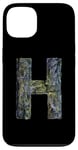 Coque pour iPhone 13 Lettre H de l'alphabet