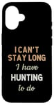 Coque pour iPhone 16 Hunter Hunting Fishing Deer Game Hobby Job Pour homme et femme