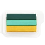 Snazaroo - Split Cake de 3 Couleurs Jungle - Palette de Peinture pour Le Visage et Le Corps de 3 Couleurs, Vert foncé, Vert Vif et Or électrique, Aquacouleurs, 28g