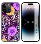 Coque Silicone Compatible Avec IPHONE 14 Pro Max (6.7) Design Radial Dessins