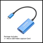 enregistrement et diffusion en Streaming en direct,carte d'acquisition vidéo en ligne,Compatible avec HDMI et type-c,Micro USB/USB 1080,HD 3.0 P - Type Micro USB