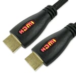 1M RED LIGHT-UP HDMI CABLE Nintendo Switch Game Console Xbox PS3 PS4 Monitor