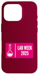 Coque pour iPhone 16 Pro Pink Lab Week 2025, jolie pour un technicien de laboratoire