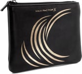 MAX FACTOR Make up Bag Pouch 17 cm X 14 cm BLACK AND GOLD NEW AND SEALED