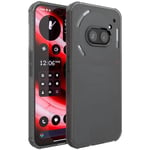 TUDIA SKN Designed for Nothing Phone 2a / 2a Plus / 2a+ Case, [Reinforced Corners] Shockproof Anti-Yellowing Slim Fit Grip Semi-Transparent Matte TPU Bumper Drop Protection (Frosted Black)