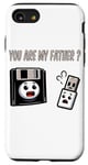 Coque pour iPhone SE (2020) / 7 / 8 Disquette vers clé USB 90s 00s Ordinateur Drôle Geek Joke