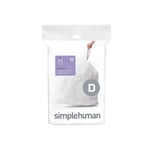 Pack de 20 sacs poubelle 20L code D Simplehuman