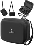 K&F Concept Étui pour Appareil Photo Compact,Étui pour Appareil Photo numérique étanche Antichoc de Protection Petit Sac pour Appareil Photo avec 2 Sangle Bandoulière Portable-Noir