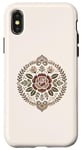 Coque pour iPhone X/XS Rose florale botanique, style bohème minimaliste, roses d'amour