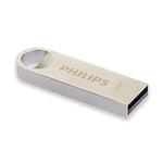 Philips Moon Édition High Speed clé USB 2.0 128 Go pour PC, Ordinateur Portable, Stockage de données informatiques, Vitesse de Lecture jusqu'à 20 Mo/s, Aluminium, Porte-clé