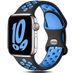 Gulemfy Compatible avec Apple Watch Bracelet - Sport Bracelet 44mm 42mm 45mm 49mm 38mm 40mm 41mm, Homme Femme Bracelet Silicone Respirant pour iWatch Series SE 8 7 6 5 4 3 2 1 Ultra