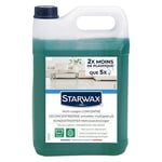 STARWAX - Nettoyant Fraîcheur Pin des Landes - Nettoie et Dégraisse les Sols et Surfaces Lavables - A Base d'Huiles Essentielles de Pin - Sans Rinçage* - Fabriqué en France - 5L - 200m² -