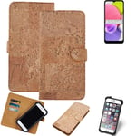 FOR Samsung Galaxy A03 SMARTPHONE CASE COVER WALLETCASE CORK