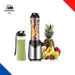 Mixeur Blender Avec 2 Bouteilles Bpa-Free Portables De 550Ml Mini Blender