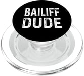 Bailiff Dude Distressed - Court Law Lawyer Judicial Justice PopSockets PopGrip for MagSafe