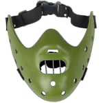 Hannibal Mask Horror Hannibal Scary Resin Lecter The Silence Of The Lambs Masquerade Cosplay Party -a Z Green