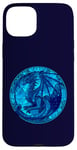 Coque pour iPhone 15 Plus Dragon bleu