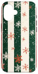 Coque pour iPhone 16 Minimalist Snowflake Christmas Trees Cover Design