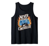 Never Without My Controller Retrogaming Video Game Gift Tank Top