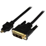 StarTech 2m Male to Male Micro HDMI to DVI-D Cable