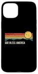 iPhone 15 Plus God Bless America Sunset Distressed Style Design Case