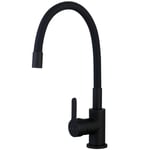 Essebagno 9019316 Mémory mitigeur évier noir flexible à mémoire de forme