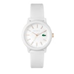 Lacoste Analogue Quartz Watch for Women with White Silicone Bracelet - 2001211