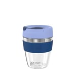 KeepCup Traveller, Reusable Travel Mug - Lightweight Plastic Coffee Cup with Leakproof Sipper Lid- 12oz / 340ml - Gloaming