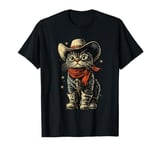 Black Cat in Cowboy Boots T-Shirt