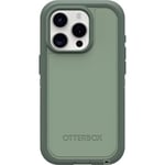 OtterBox iPhone 15 Pro (Only) Defender Series XT Case - EMERALD ISLE (Green), screenless, rugged, snaps to MagSafe, lanyard attachment